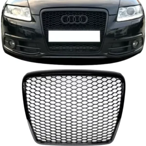 Audi A6 C6 Grill 4F 04-11 RS6 (Välj en produktvariant: Blanksvart)